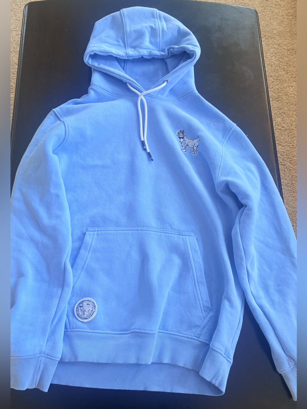 GOAT USA Light Blue Hoodie Sweatshirt